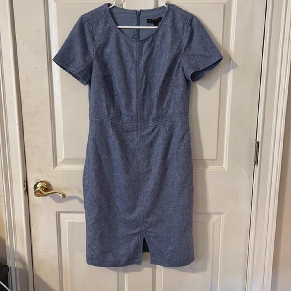 Banana Republic blue wool dress (8)